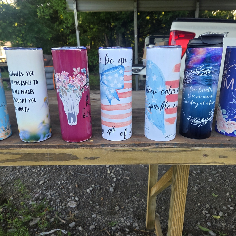 Floral Pink Travel Tumbler